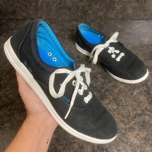 CROCS Black LoPro Long Vamp Plim Sneaker Women Size 7